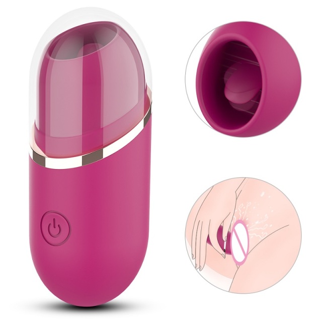 H005 Tongue Vibrator with 9 Licking and 9 Vibrating Mode for Women Masturbator