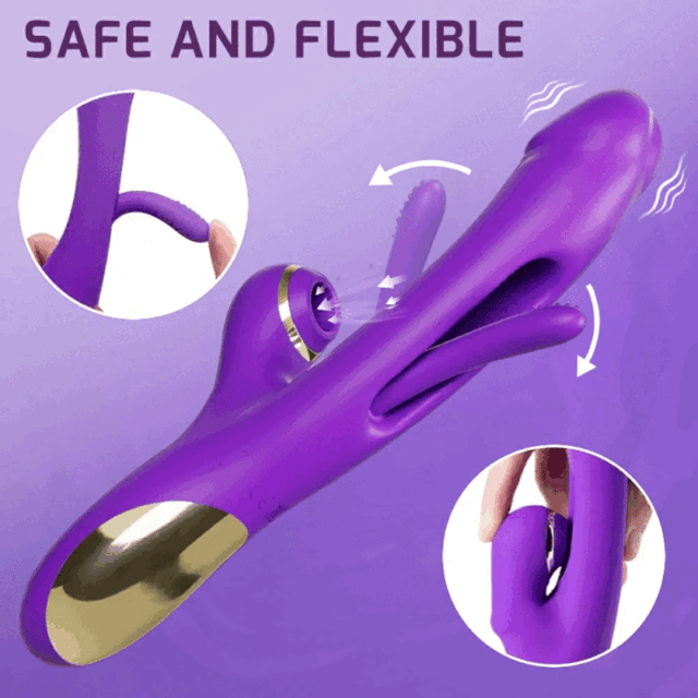 Skylar 3 in 1 Tapping G-spot Vibrator Sucking Clit with 7 Suction and 7 Tapping Modes Triple Pleasure for Women