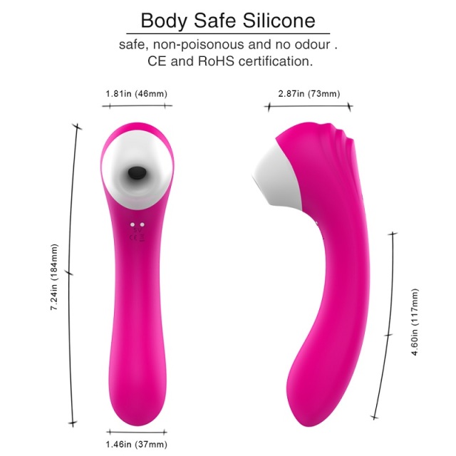 S098 Screaming 3 in 1 Clitoral Sucking Vibrator with 4 Sucking and 9 Vibrating Mode for Women Masturbation