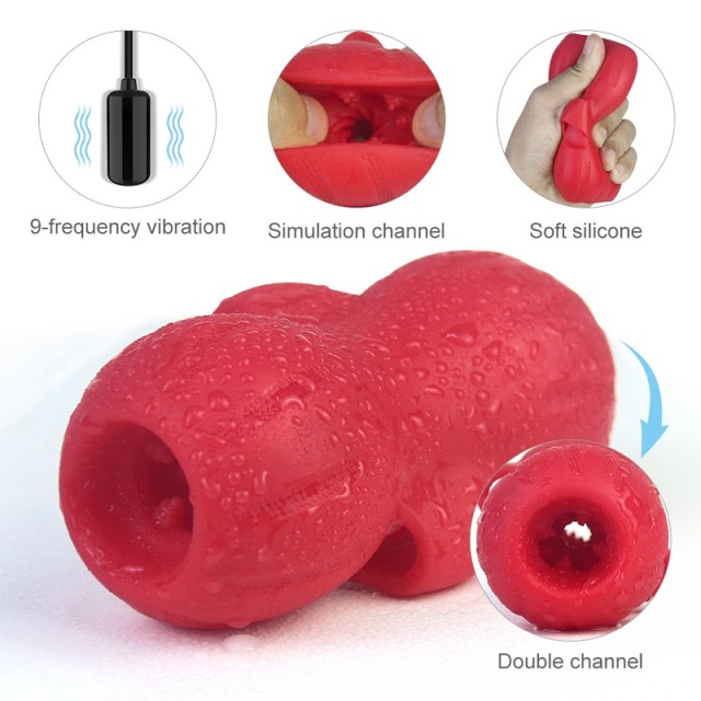 S355 Sex Toy for Couple 2 in 1 Vibrating Masturbator for Men and Vibrating Egg Bullet with 9 Speed for Women
