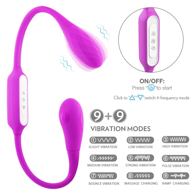S238 Stethoscope Shape Vibrators Sex Toys with 9 Speed Modes for Couple Adult Sex Products Dual Head Vibrator