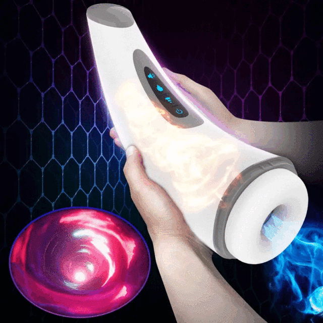 HGOD 007 LCD Display 9-Frequency Suction 9-Frequency Vibration Heating and Sexy Voice Enabled Male Masturbator