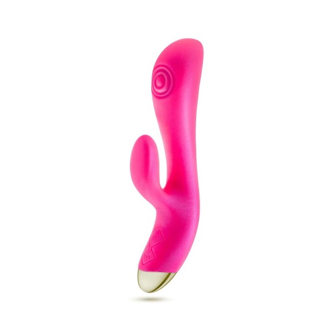 Blush Aria 8 Inch Flexible Multispeed G Spot Vibrator in Fuchsia 7 Powerful Vibrating and 3 Speed Dual Pulsations