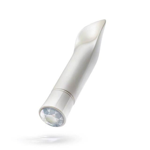 Luxury Diamond Gem Warming Clitoral Battery Vibrator 10 Speed Modes Made with Smooth Ultrasilk Puria Silicone
