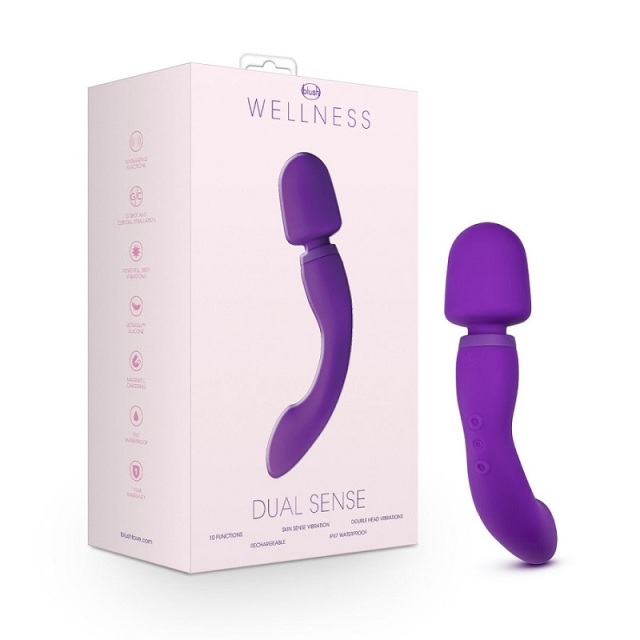 Luxury Brand Sex Toy Dual Sense Wand Massager Vibrator 10 Function With RumbleTech