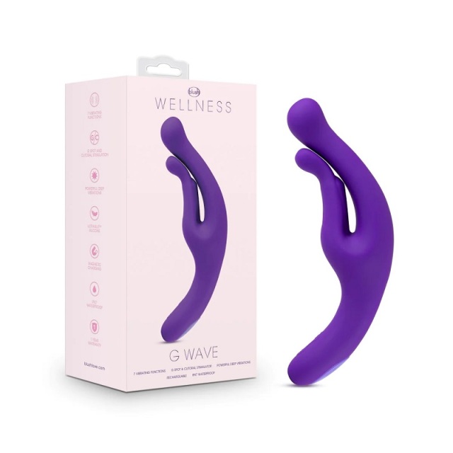 Blush Luxury Brand Sex Toy G Wave Purple G-Spot Clitoris Vibrator Made with Puria Silicone