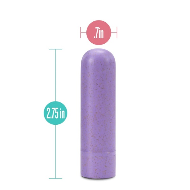 Gaia Eco Plant-Based Multispeed Rechargeable Bullet Vibrator 10 Powerful Vibration in Lilac for Women Made from Sustainable