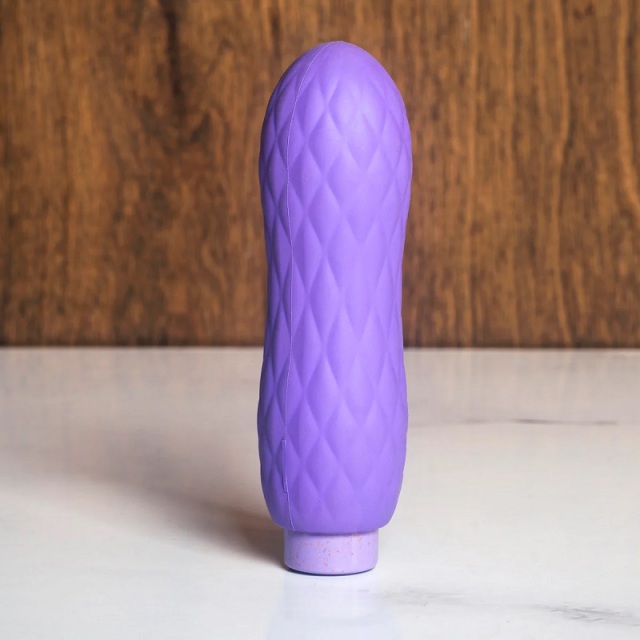 Plant-Based 4"(10.16cm) Multifunction Powerful Vibrator in Lilac Clitoral Stimulator Sustainably Made with BioTouch