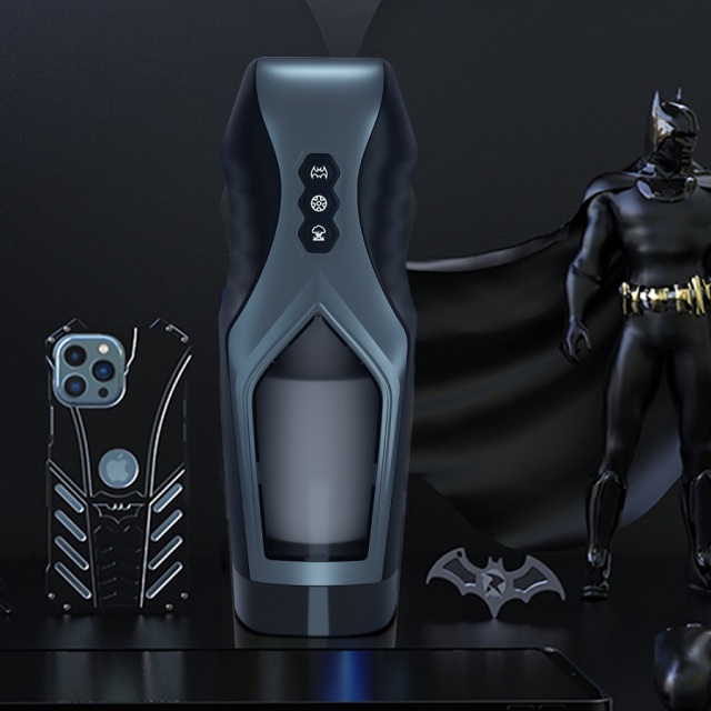 Batman Sex Toys for Men Masturbating with 7 Vibrating and 7 Thrusting Mode Men Masturbation Cup