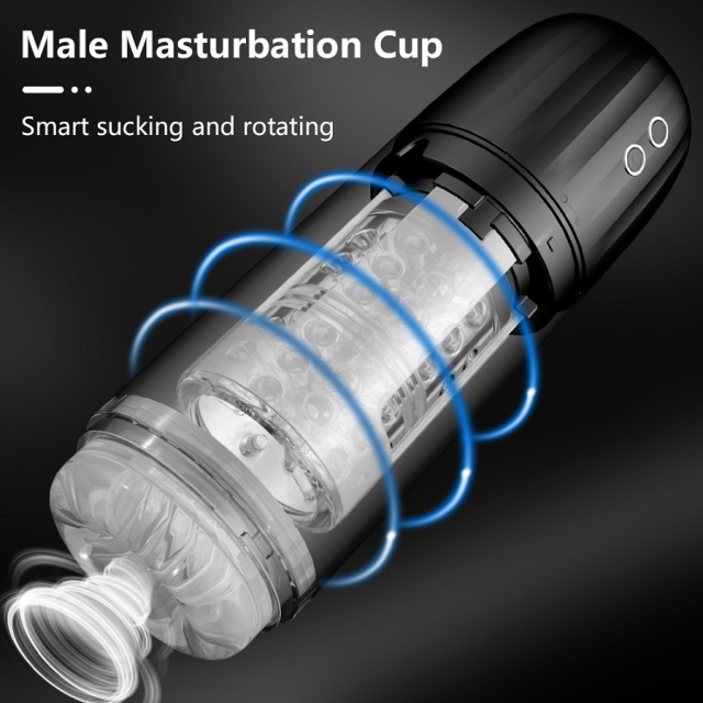 Mermaid Electric Masturbation Cup for Men with 7 Sucking and 7 Rotating New Sex Toys for Men