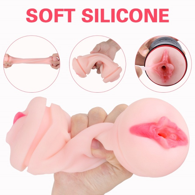 S192 Polaris Double Ended 2 in 1 Male Stroker Mouth and Vagina Shape Men Sex Toy Masturbator