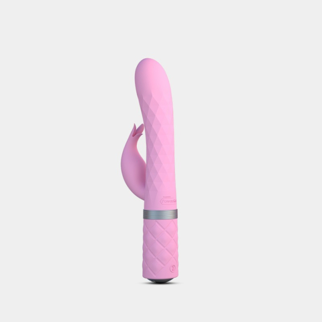 Wholesale Canada Luxury Pillow Talk BMS Lively Tarzan Dual Motor Massager(Pink) Sex Toys Vibrator With Unique Rotating Shaft