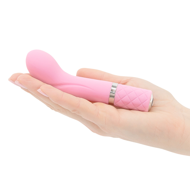 Luxury Pillow Talk Racy Vibrator Pink, Flexible For Optimal G-Spot Stimulation, Incremental Speed Control For Precise Power With Swarovski Crystal Button