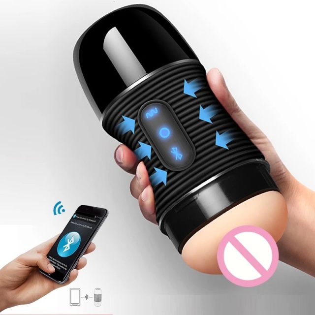 Mr B Bluetooth Interaction Intelligent Masturbation Cup Toys for Men with 10 Speed Vibrator Sex Toys for Men Masturbating