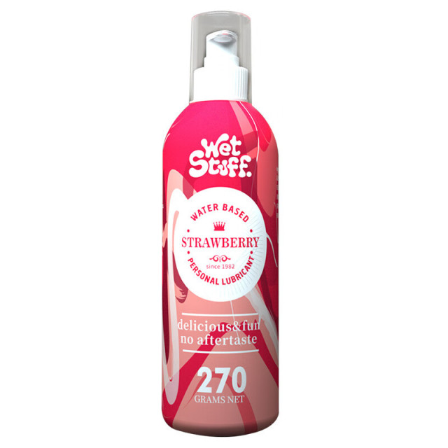 Wholesale Wet Stuff Lubricant Strawberry Flavor Natural Ingredients Water Based Lube Edible for Personal Lubricants for Sexual Health and Pleasure