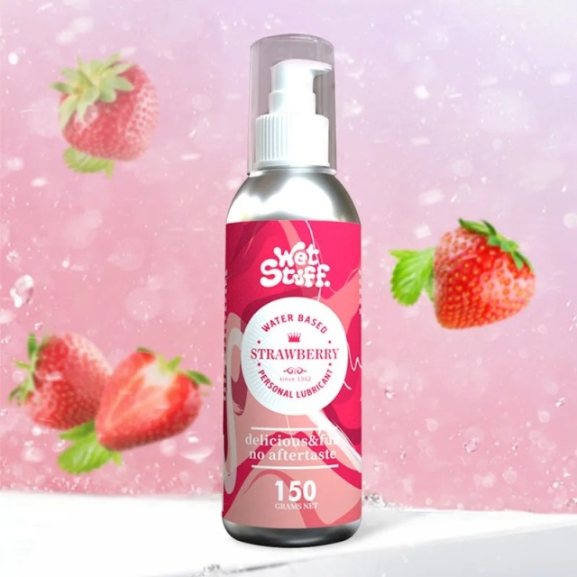 Wholesale Wet Stuff Lubricant Strawberry Flavor Natural Ingredients Water Based Lube Edible for Personal Lubricants for Sexual Health and Pleasure