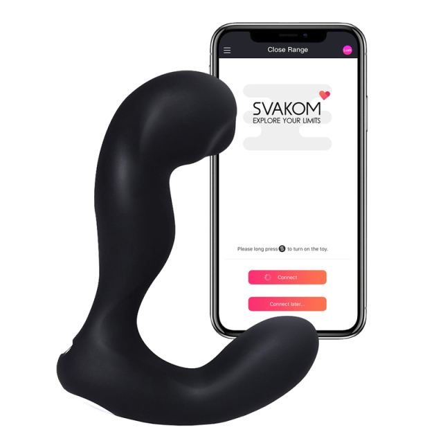 Wholesale Svakom Iker APP Control Perineum Prostate Massager and Anal Plug Vibrator Sex Toys with 7 Vibrations 5 Wobble Movements