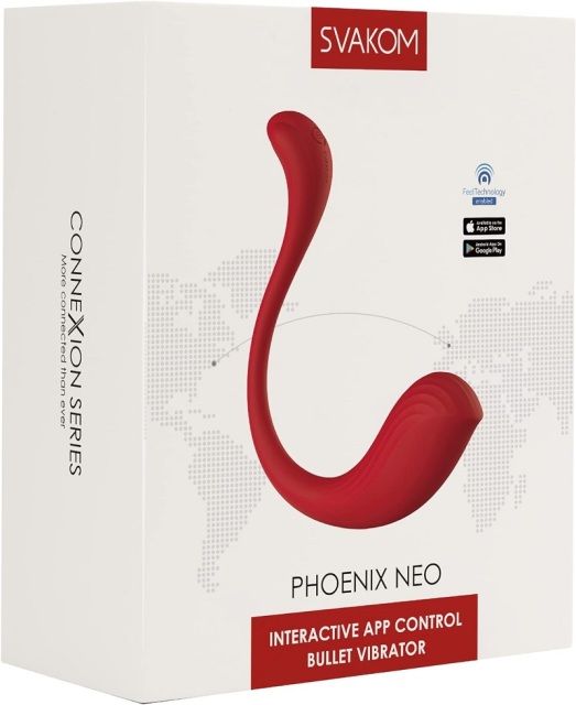 Wholesale Svakom Connexion Series Phoenix Neo 2 11-function Interactive Rechargeable Silicone Bullet Vibrator Sex Toy with App Control