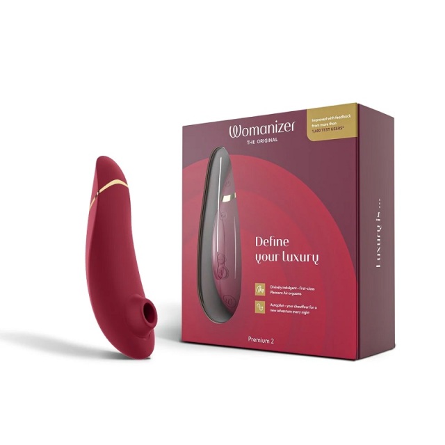 Luxury Womanizer Premium 2 Pleasure Air Stimulator Sucking Sex Toys Vibrator with 14 Suction Speeds