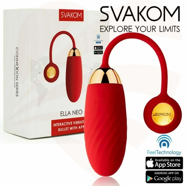 Wholesale Svakom Ella Neo Phone App Controlled Vibrating Egg  Textured Love Egg Vibrator