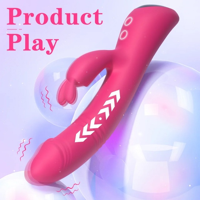 S545 Rabbit Vibrators with 9 Thrusting and 9 Vibrating Speed for Clit Stimulation and Anal Massage New Arrival 2024