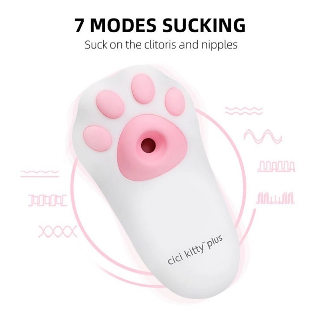 OTOUCH Cici Kitty Plus 2 in 1 Clitoral Suction Vibrator with 4 Sucking and 7 Vibrating Modes