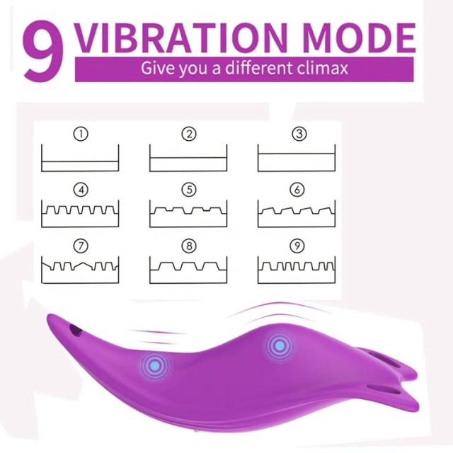 Wholesale Purple S222-2 Rebecca-Rct Pearl Panty Wearable Vibrator Sex Toys 9 Speed with Remote Control for Female Clitoral Stimulation