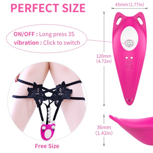 Wholesale Red S222-2 Rebecca-Rct Pearl Panty Wearable Vibrator Sex Toys 9 Speed with Remote Control for Female Clitoral Stimulation
