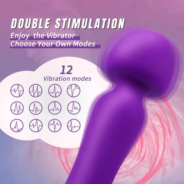 C601 Magic Wand Massager Vibrator Wholesale Sex Toy with 12 Vibration Frequencies For Women Clit and G Spot Massage