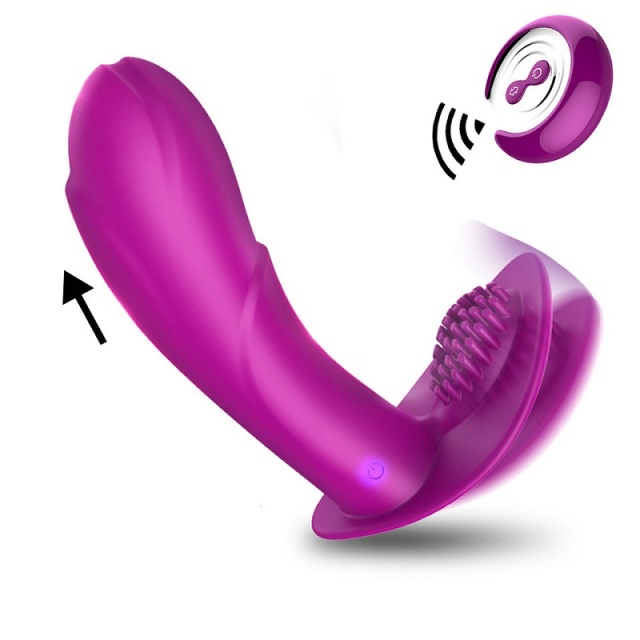 Papa Wear Rechargeable Vibrator with 7 Speed and Heating Function Remote Control Wearable for Women Couples