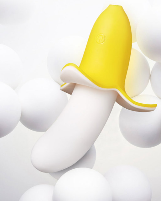 Banana Vibrator Sex Toy Discreet Massager Wand G Spot Orgasm Vibe 10-Speed Clit Stimulator