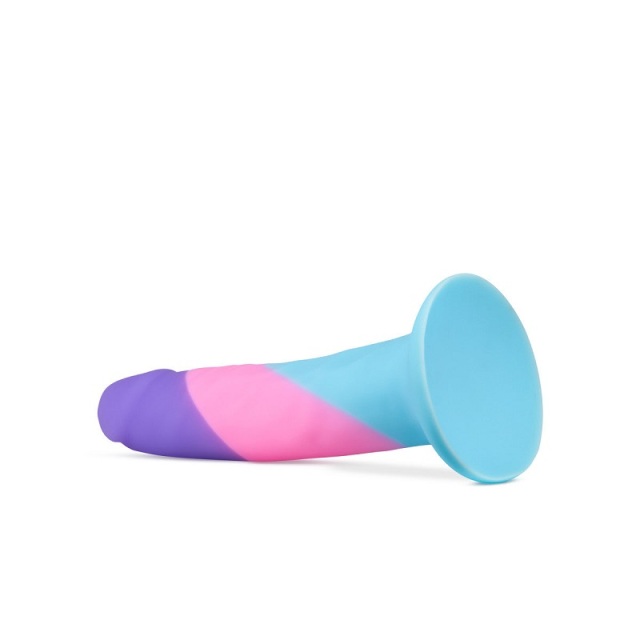 Blush Artisan 5 Inch Gay Pride Dildo with Suction Cup Base Elegantly Made with Smooth Pure Silicone Colorful Dildos