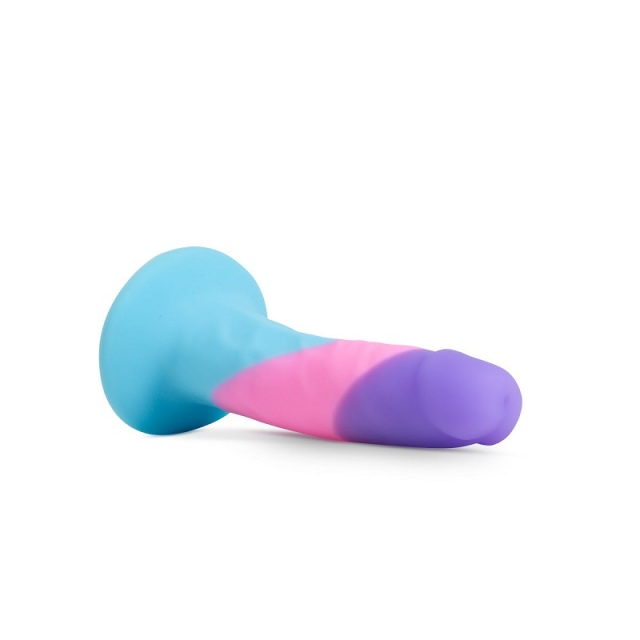 Blush Artisan 5 Inch Gay Pride Dildo with Suction Cup Base Elegantly Made with Smooth Pure Silicone Colorful Dildos