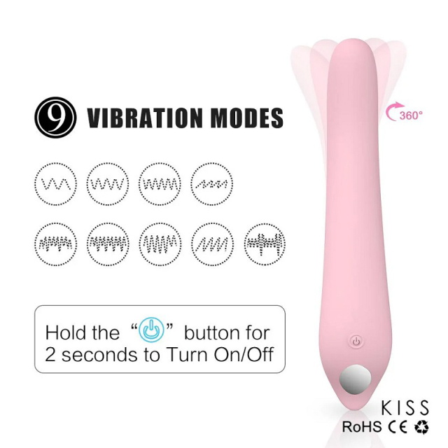 S052 intimate kiss vibrator with 9 vibration patterns real tongue feeling vibrador femenino jugetes sexuales para mujeres