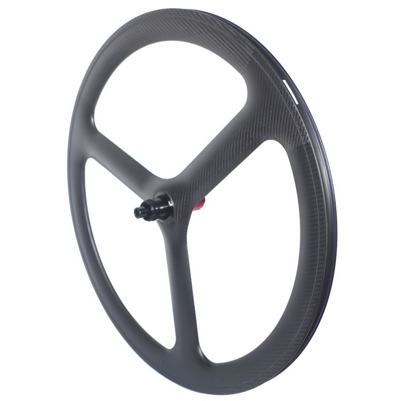 700c tri spoke carbon wheels 50mm disc brake road carbon wheels