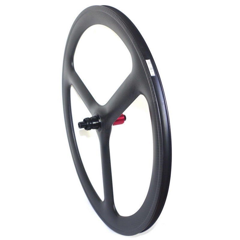700c tri spoke carbon wheels 50mm disc brake road carbon wheels