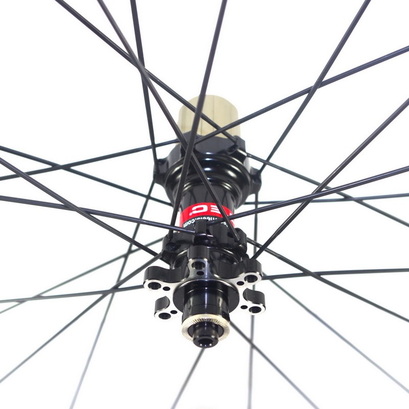 tubeless road bike carbon wheels disc brake centerlock or 6 bolts lock