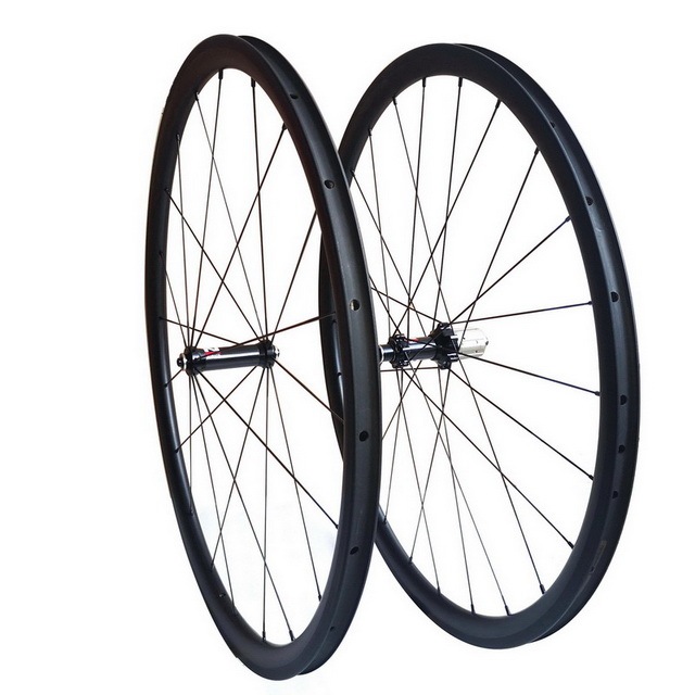 Carbon road bike wheels 30mm profile 25mm width novatec carbon hub