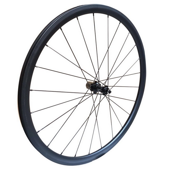 Carbon road bike wheels 30mm profile 25mm width novatec carbon hub