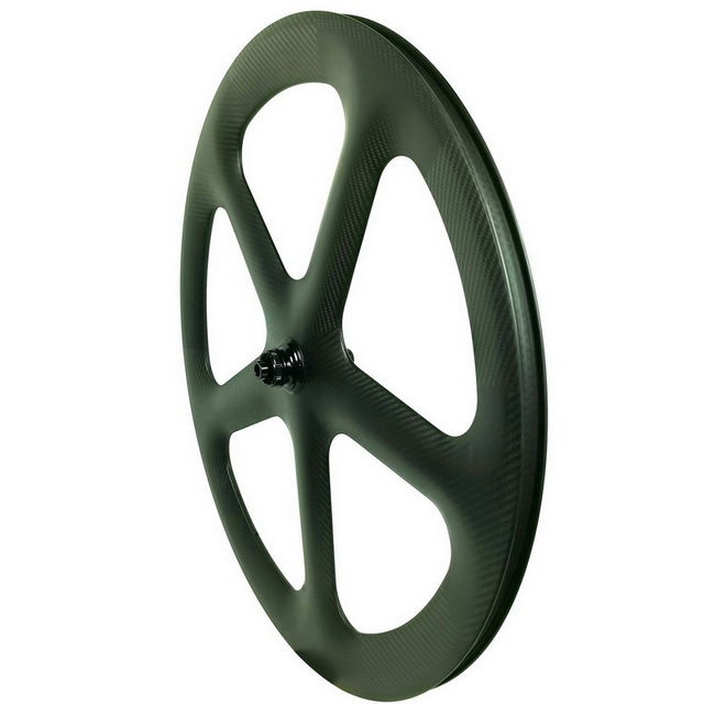 5 Spoke Road Bike Carbon wheels Disc Brake Tubeless 55mm profile 25mm width