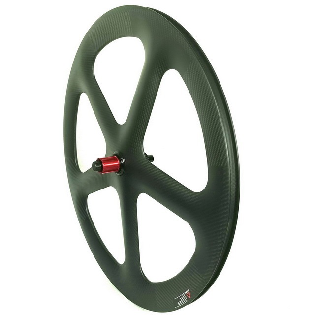 5 Spoke Road Bike Carbon wheels Disc Brake Tubeless 55mm profile 25mm width
