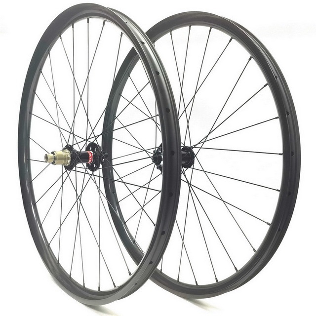 29ER Asymmetrical MTB Carbon Wheels 33mm 30mm Width 25mm Profile Super Light