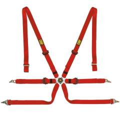 OMP One 2 Pull Down Saloon 6 Point Endurance Harness