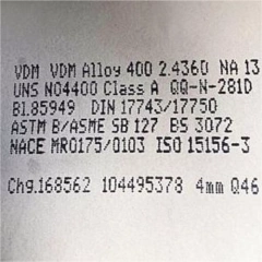 ASTM B127 Monel 400