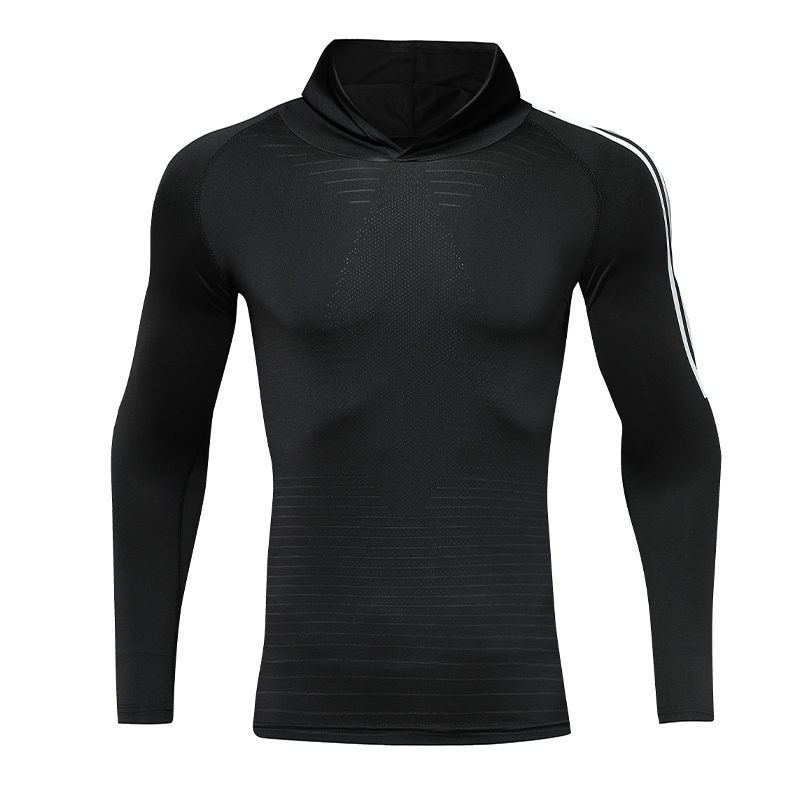 Fitness Quick Dry Hooded Sports Long Sleeve Top