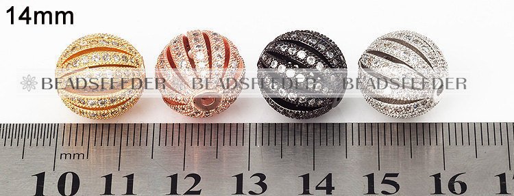 12mm clear CZ shamballa round ball bead Micro Pave Bead,Clear Cubic Zirconia CZ beads,for men and women Bracelet