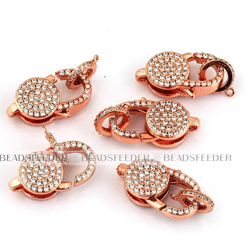 Clear CZ lobster clasp