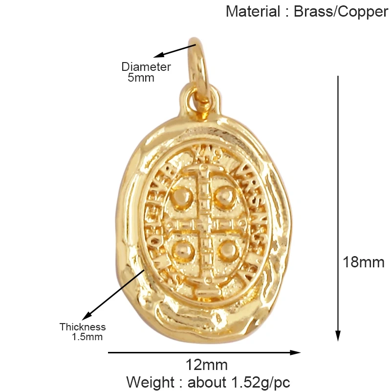 Retro Style Religious Jesus Holy Virgin Mary Charms Pendant,Latest 18K Gold Plated Micro Zircon Jewelry Necklace Supplies