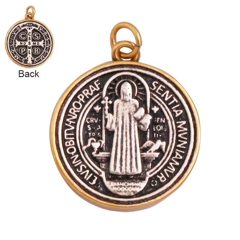 Retro Style Religious Jesus Holy Virgin Mary Charms Pendant,Latest 18K Gold Plated Micro Zircon Jewelry Necklace Supplies