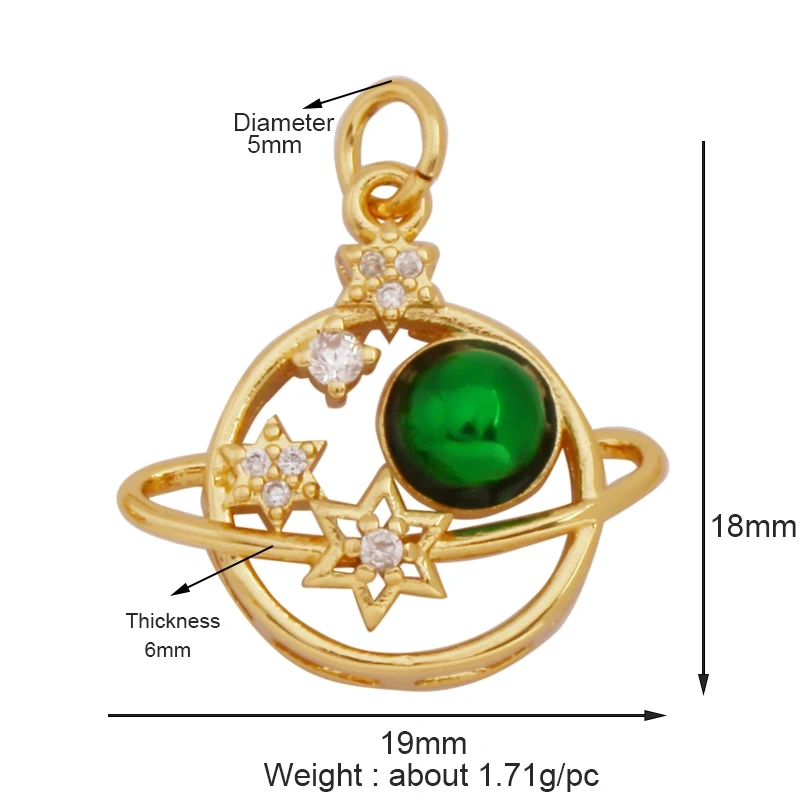 Trendy Shining Moon Star Sun Tellurion Celestial Compass Charm Pendant in Gold Colour , Jewelry Necklace Bracelet Making Supply L43